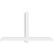 Ekena Millwork Eugene Architectural Grade PVC Gable Bracket, 96"W x 52"H x 6"D x 6"F, 13/12 Pitch GBP096X52X0606EUG00 - alternate 5